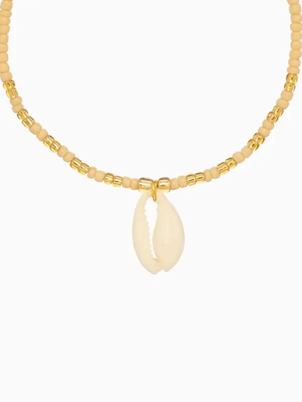 Браслет Браслет "Виколия" длина 16 см, цв. бежевый, золотистый