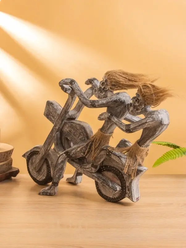 Сувенир Сувенир "Аборигены байкеры" дерево, 35х15х30 см