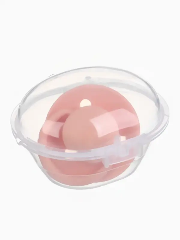 Соска - пустышка классическая, латекс, цв.персиковый, в контейнере, от 6 мес., M&B Соска - пустышка классическая, латекс, цв.персиковый, в контейнере, от 6 мес., M&B