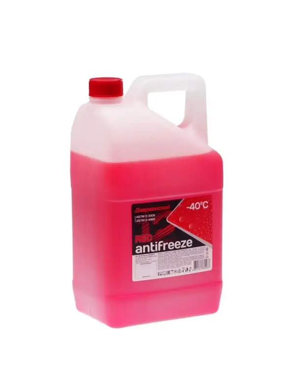 Антифриз Дзержинский красный, 5 кг