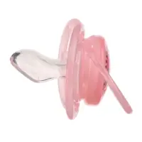 Соска - пустышка силиконовая ортодонтическая M&B &laquo;Котик&raquo;, от 6 мес., с колпачком, розовый