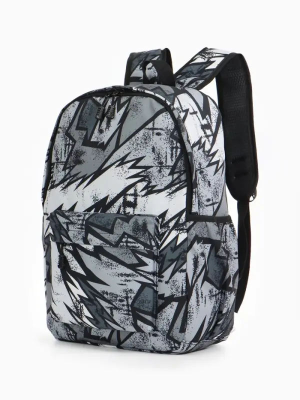 Рюкзак школьный &laquo;Абстракция&raquo;, 3 кармана, размер 30&times;13&times;42 см, чёрный