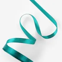 Лента атласная, 12 мм, 23&plusmn;1 м, зелёная №126
