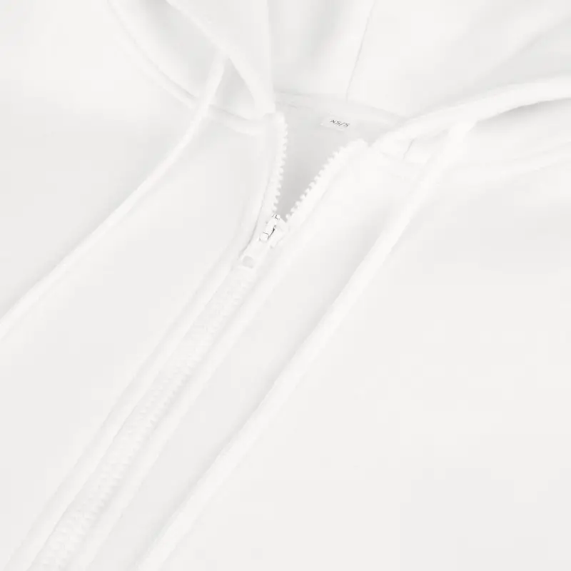 Толстовка унисекс оверсайз Zippy, белая, размер M/L