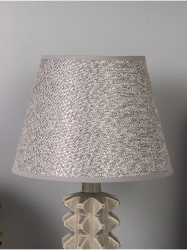 Лампа настольная RISALUX &laquo;Ода&raquo;, Е14, 40 Вт, серая, 24&times;24&times;38 см
