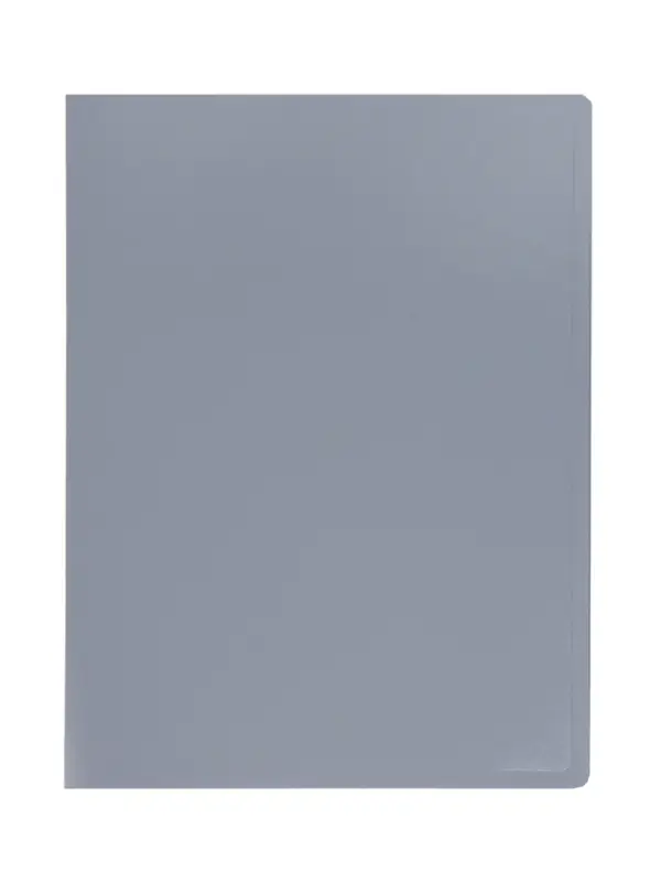 Папка с 10 вкладышами А4, 500 мкм, Calligrata, текстура &laquo;песок&raquo;, серая