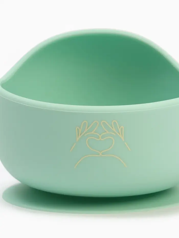 Тарелка детская на присоске и ложка, бирюзовый, Mum&Baby Тарелка детская на присоске и ложка, бирюзовый, Mum&Baby