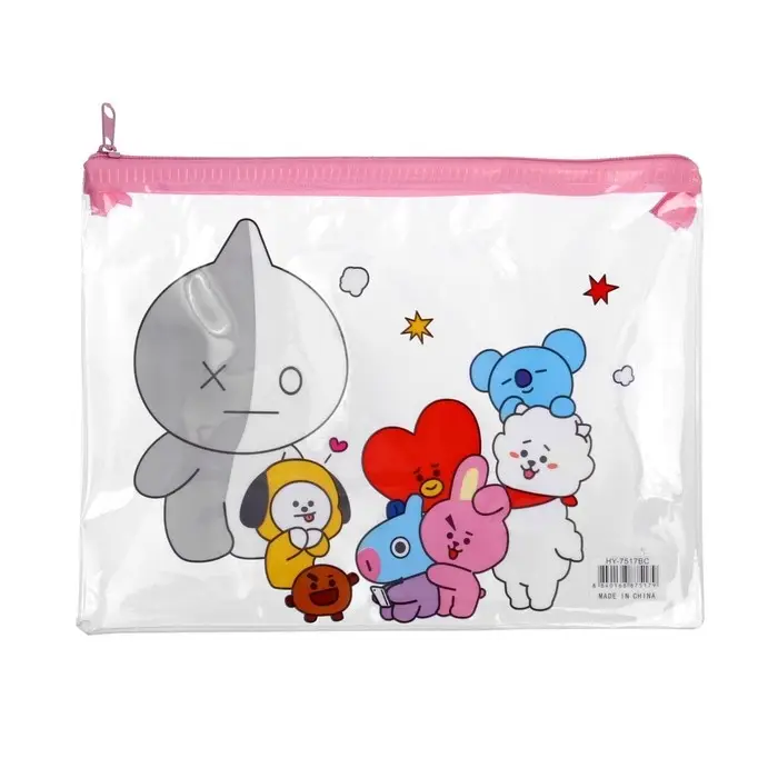 Папка на молнии А5 "Милашки", МИКС