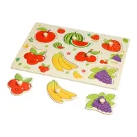 Рамка - вкладыш Лесная мастерская &laquo;Подбери картинку. Ягоды - фрукты&raquo;, 7 деталей