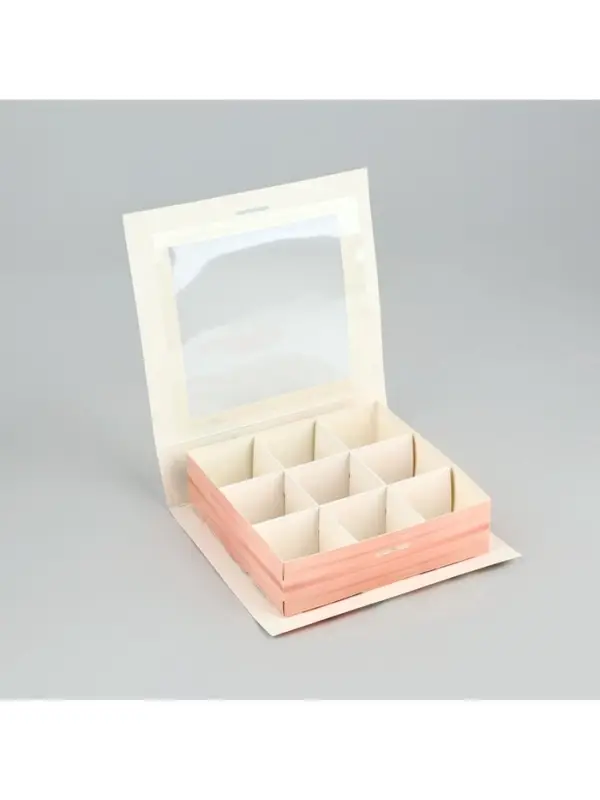 Коробка под 9 конфет с ячейками &laquo;Ты прекрасна&raquo; 14.5&times;13.5&times;3.5 см