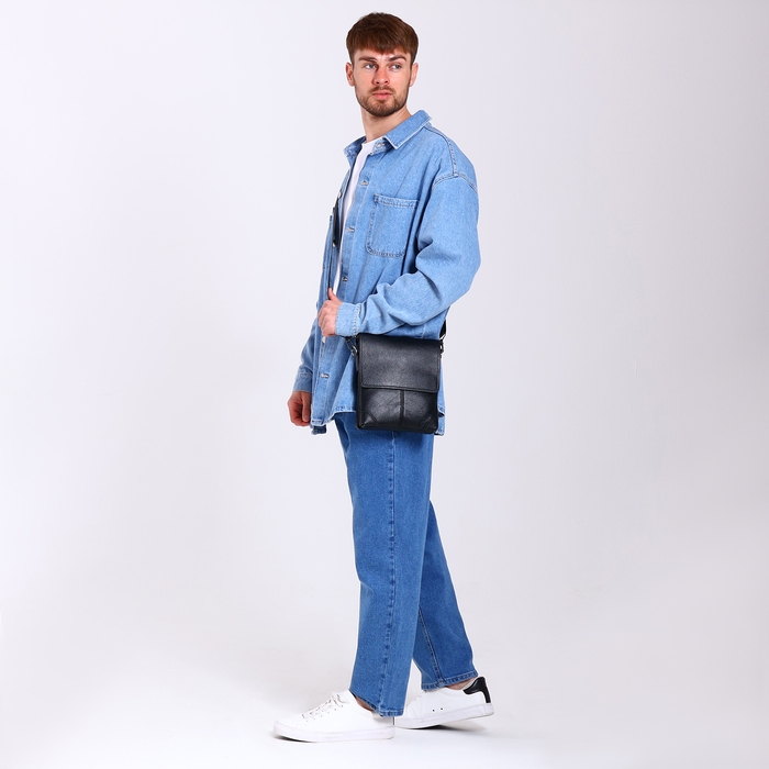 Сумка мужская, цвет чёрный Сумка мужская, цвет чёрный