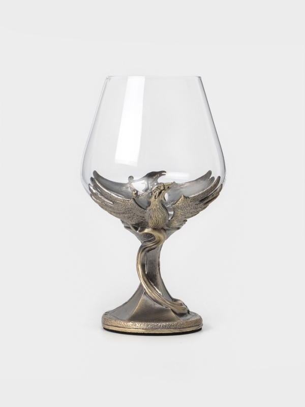 Бокал для коньяка 550 мл Бокал для коньяка 550 мл "Жар-птица", подарочный, бронза