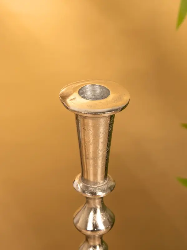 Подсвечник  Подсвечник "Юла" 9,5х9,5х32 см, алюминий