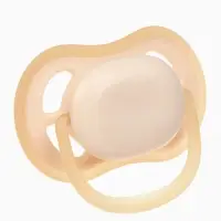 Соска-пустышка ортодонтическая, силикон, от 6 мес., бежевая