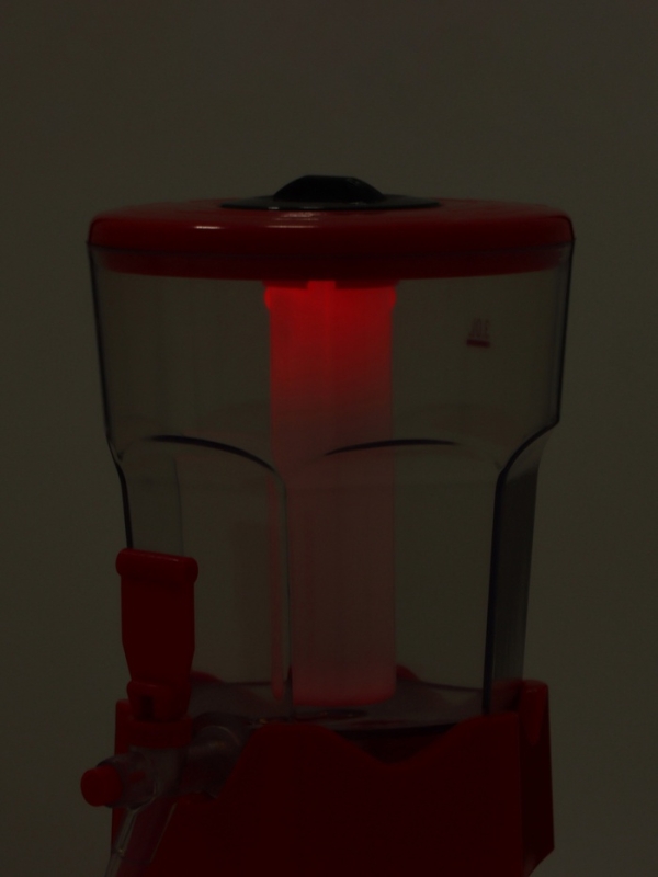 Башня пивная Tavimo, 3 л, ёмкость для льда, подсветка, пластик, красный Башня пивная Tavimo, 3 л, ёмкость для льда, подсветка, пластик, красный