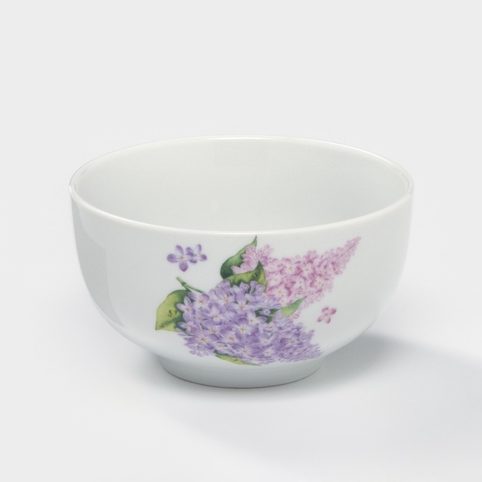 Пиала «Сирень», 330 мл, d=10,7 см, фарфор