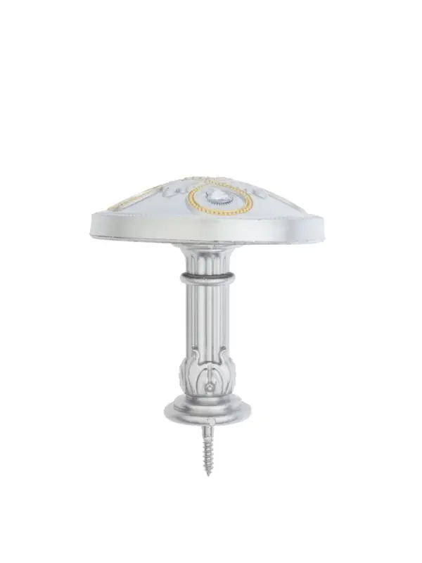 Держатель для штор CAPPIO KS033, d=98 мм, цвет серебро с золотом, 2 шт.
