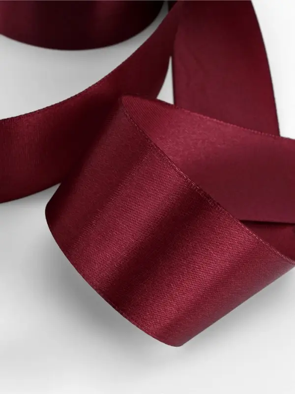 Лента атласная, 40 мм, 23&plusmn;1 м, винная