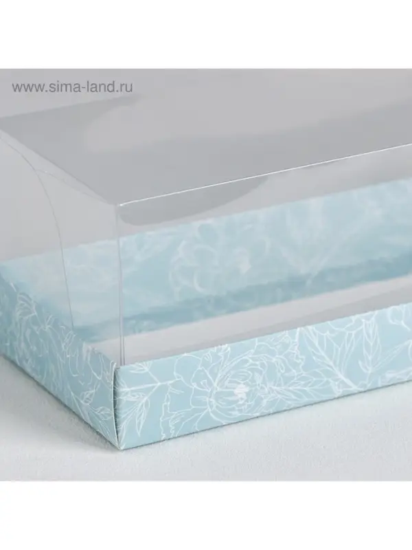 Коробка кондитерская Flowers, 26 х 8 х 9.5 см