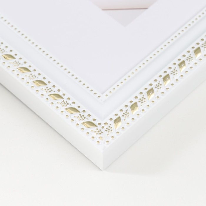 Фоторамка пластик Фоторамка пластик "МИРАМ" 15х21 см, 642968-6, белый (пластиковый экран)