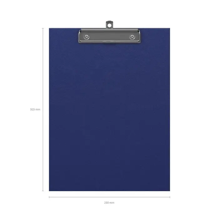 Планшет с зажимом А4, 2 мм, ErichKrause Standard, картон/бумвинил, синий (клипборд)