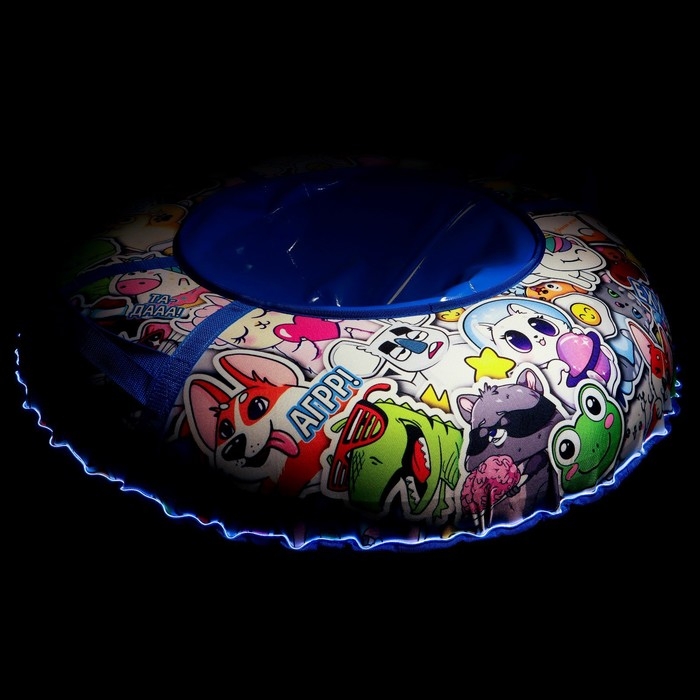 Тюбинг-ватрушка Winter Star «Стикер», LED-подсветка, диаметр чехла 100 см Тюбинг-ватрушка Winter Star «Стикер», LED-подсветка, диаметр чехла 100 см