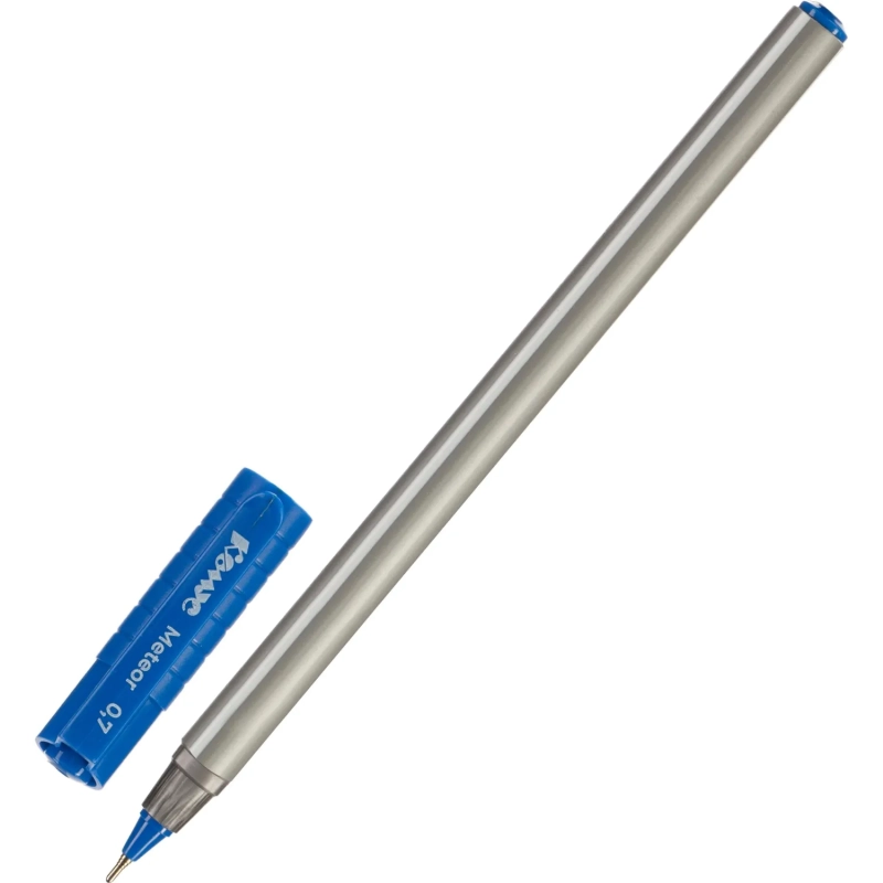 Ручка шариковая неавтомат. Комус Meteor, д.ш.1 мм,лин 0,7 мм,трехгранн,син