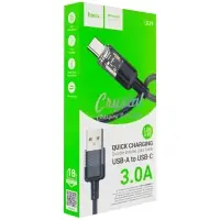 Кабель USB на Type-C 1.2M 3A U129 HOCO черный