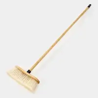 Щетка для пола "Meli", бамбук, 30х130 см, ворс 7 см, цвет черный Щетка для пола "Meli", бамбук, 30х130 см, ворс 7 см, цвет черный