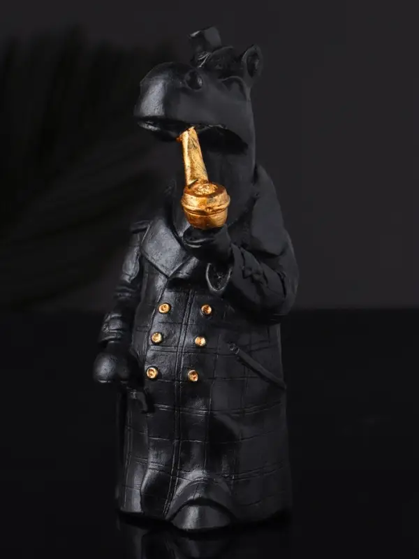 Фигура Фигура "Конь в пальто" 11х5 см, черный