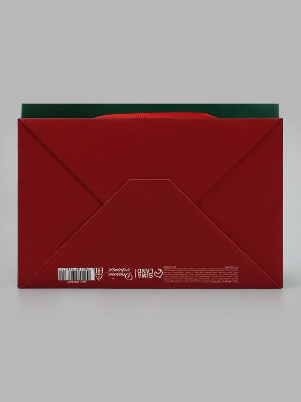Пакет подарочный &laquo;С Новым годом&raquo;, бант, 20&times;14&times;13.2 см