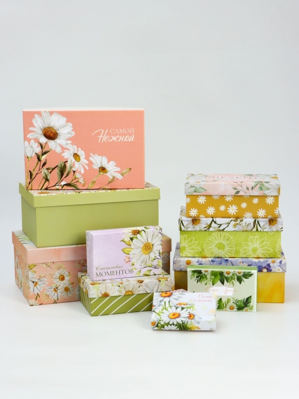 Набор коробок 10 в 1 Набор коробок 10 в 1 "Самой нежной", 32,5 х 20 х 12,5 -12 х 7 х 4 см