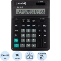 Калькулятор настольный&nbsp; Attache SDC-664S 16-разрядный черный 206х158х33мм