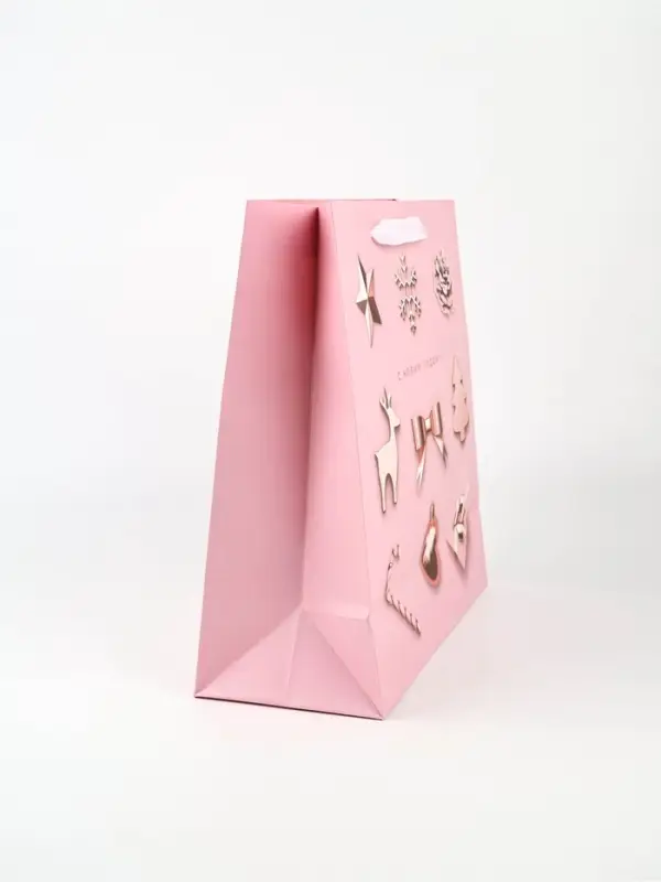 Пакет подарочный квадратный &laquo;С Новым годом!&raquo;, 30&times;30&times;12 см