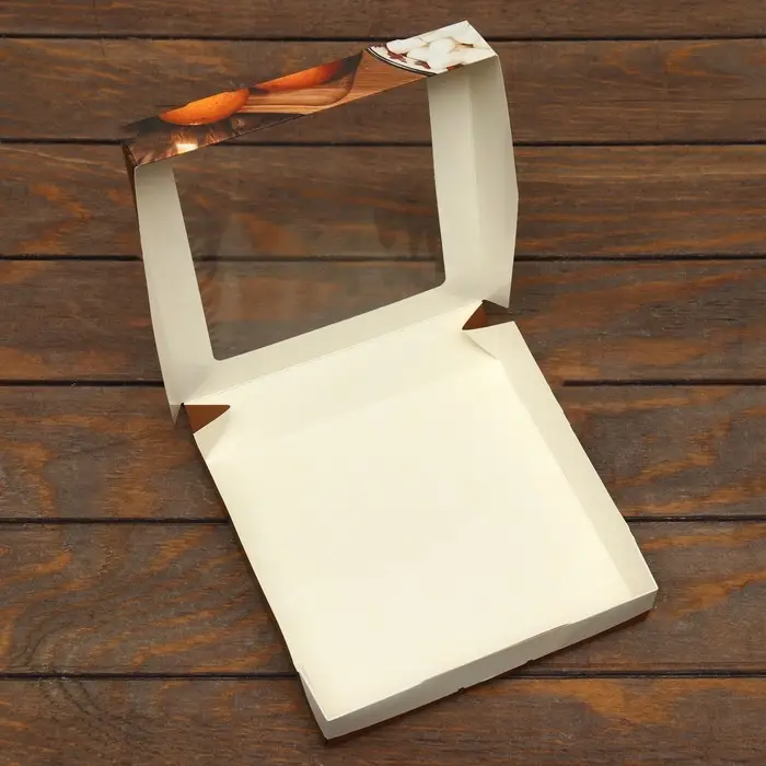 Коробка складная «Новогоднее настроение», 20×20×4 см Коробка складная «Новогоднее настроение», 20×20×4 см