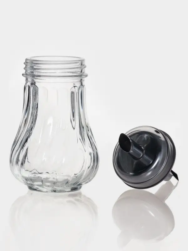 Сахарница Доляна &laquo;Перелив&raquo;, 210 мл, 13.5&times;7 см, с дозатором, стекло