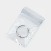 Органайзер-упаковка набор для хранения украшений QF, с зип-лок замком 10 шт., 6&times;4 см, прозрачный