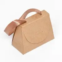 Коробка складная, с ручкой, крафт, 10×7.5×5 см