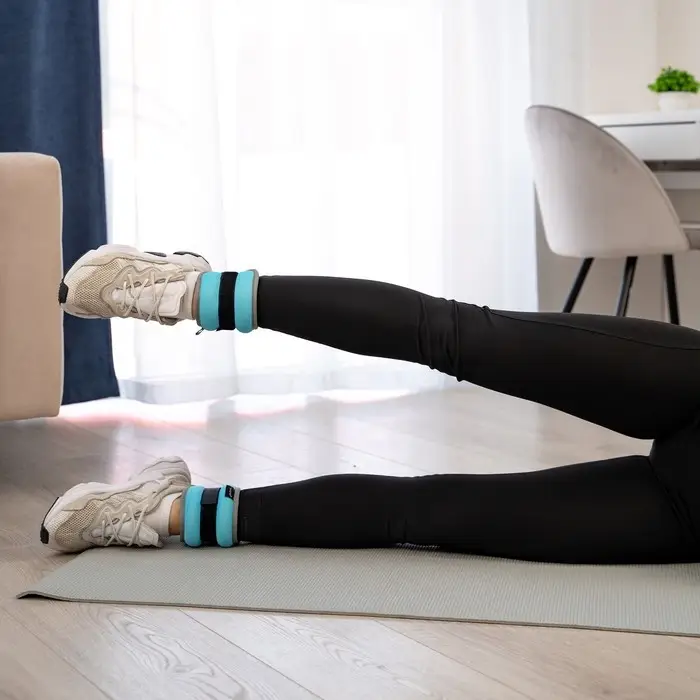 Утяжелители неопреновые ONLYTOP, 2 шт. &times; 0.25 кг, цвет голубой