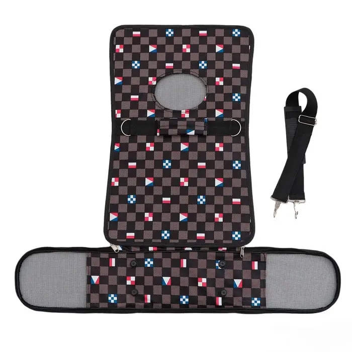 Сумка - переноска &laquo;Виши&raquo;, размер S, 37&times;20&times;24 см, каркасная, коричневая