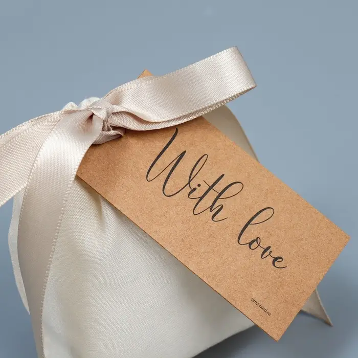 Мешочек подарочный из хлопка «С любовью», 10 х 12 см +/- 1.5 см Мешочек подарочный из хлопка «С любовью», 10 х 12 см +/- 1.5 см