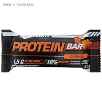 Протеиновый батончик IRONMAN Protein Bar с коллагеном, карамель, спортивное питание, 35 г