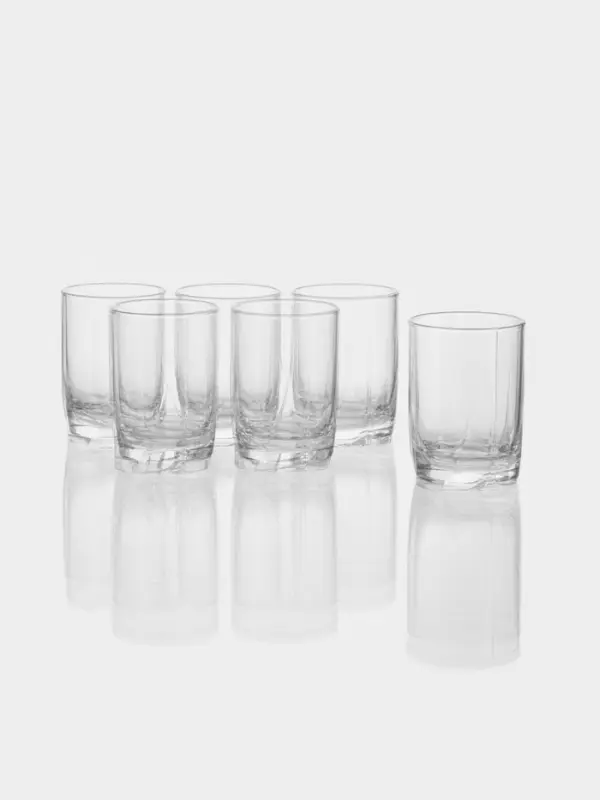 Набор стаканов Paşabah&ccedil;e Luna, 230 мл, 6 шт., стекло, прозрачный