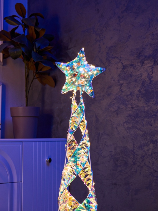 Фигура световая FROSTY  Фигура световая FROSTY "Елка", 120х30х30, 720 LED, 220V, свечение тёплое белое