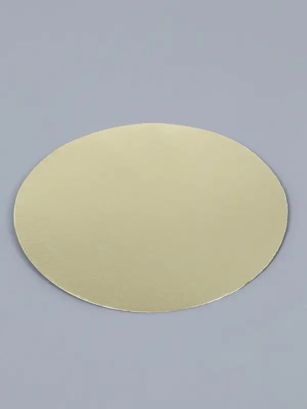 Подложка для торта, кондитерская, 20 см, золото, 0.8 мм