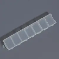 Органайзер для хранения мелочей, с подвесом, 2 шт., 14 ячеек, 15.2&times;3.2&times;1.8 см, прозрачный