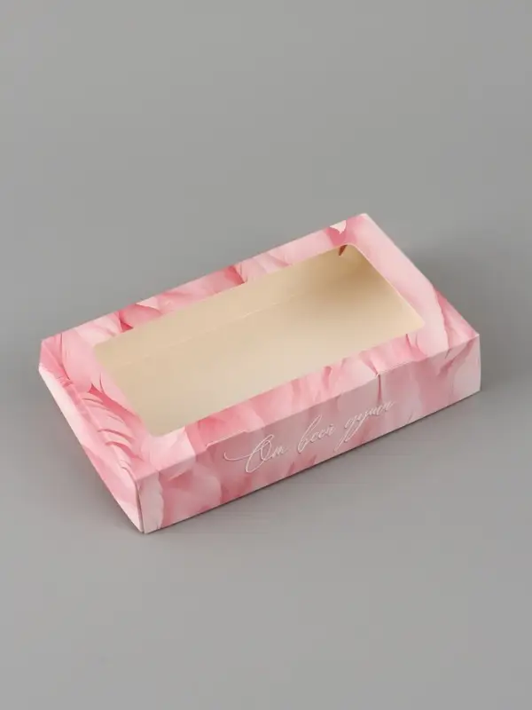 Коробка подарочная с окном &laquo;Мечтай&raquo;, 20&times;12&times;4 см, самосборная