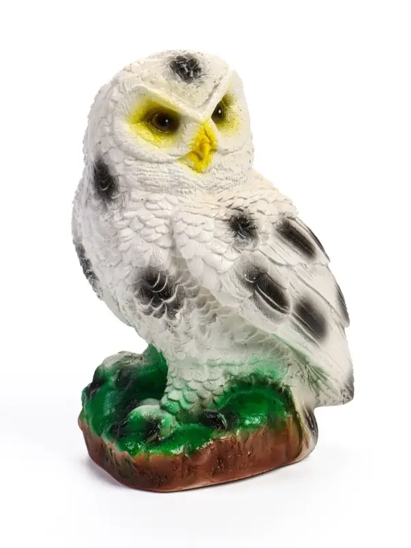 Садовая фигура из гипса &laquo;Сова полярная&raquo;, 24&times;15&times;15 см