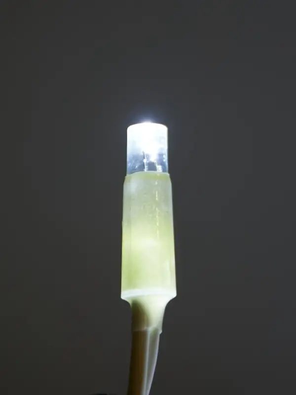 Гирлянда &laquo;Бахрома&raquo; 3&times;0.6 м, IP65, УМС, белая нить каучук, 144 LED, свечение белое, мерцание, 220 В