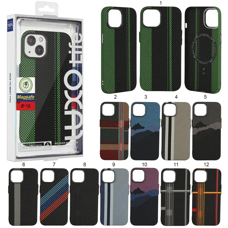 Чехол iPh 15 Luxo Carbon